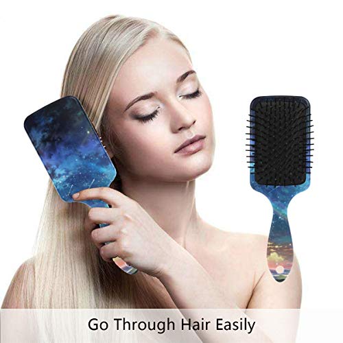 Четка за коса со перничиња од Vipsk, пластична шарена метеорска туш, соодветна добра масажа и антитатична четка за коса за да