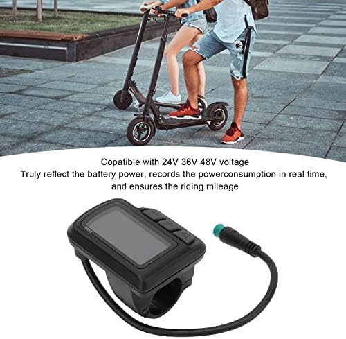 Еден мерач на екранот на ЛЦД, 24V 36V 48V мерач на дисплеј со USB со електричен велосипедски планински велосипед скутер