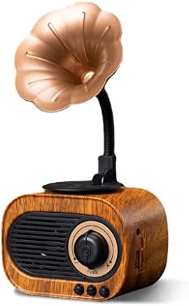 Звучник за облик на грамофон Gkmjki Исклучиво гроздобер радио ретро преносно радио