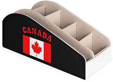 Држач за далечински управувач со знаме на Канада со 6 оддели Кади кутија за складирање на бирото за козметика на Blu-Ray Media Player