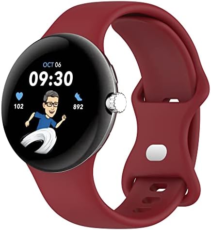 Baaletc Компатибилен Со Google Pixel Watch Bands За Мажи Жени, Pixel Watc Издржлив Мек Силиконски Нараквица Водоотпорен Ремен За Спортски