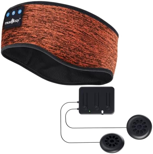 Слушалки за спиење MusicOzy Bluetooth Sports Head Land & Bluetooth 5.2 Комплет за модул со звучници и кабел за полнење