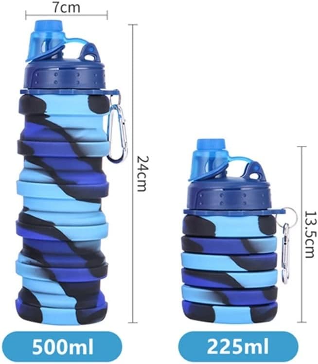 N/A силиконо спортско шише ветер маскирна камуфлажа на отворено фитнес преносна чаша персонализирана вода за виткање на вода