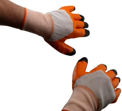 Зависни индустрии 4 пар мулти функција Работни ракавици непречено дишење со зафат за безбедност на зафат идеално за домашна и градинарска индустриска