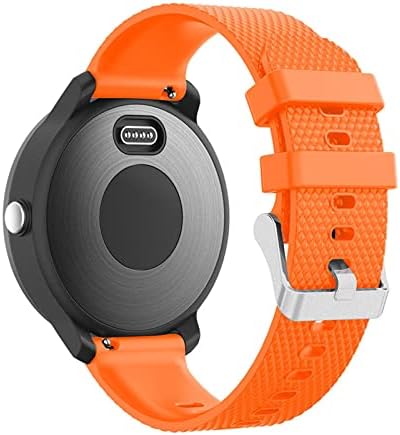 Haodee 20 mm Силиконска гума за часовници за часовници за часовници за Garmin Vivoactive 3/Vivomove HR Smart Watch Band