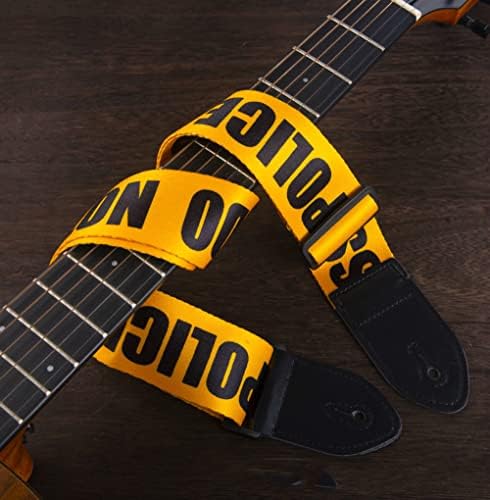 Ремени за гитара Relocz 2 PCS Електрична гитара гитара со кожни краеви прилагодливи за електрични, бас и акустични гитари