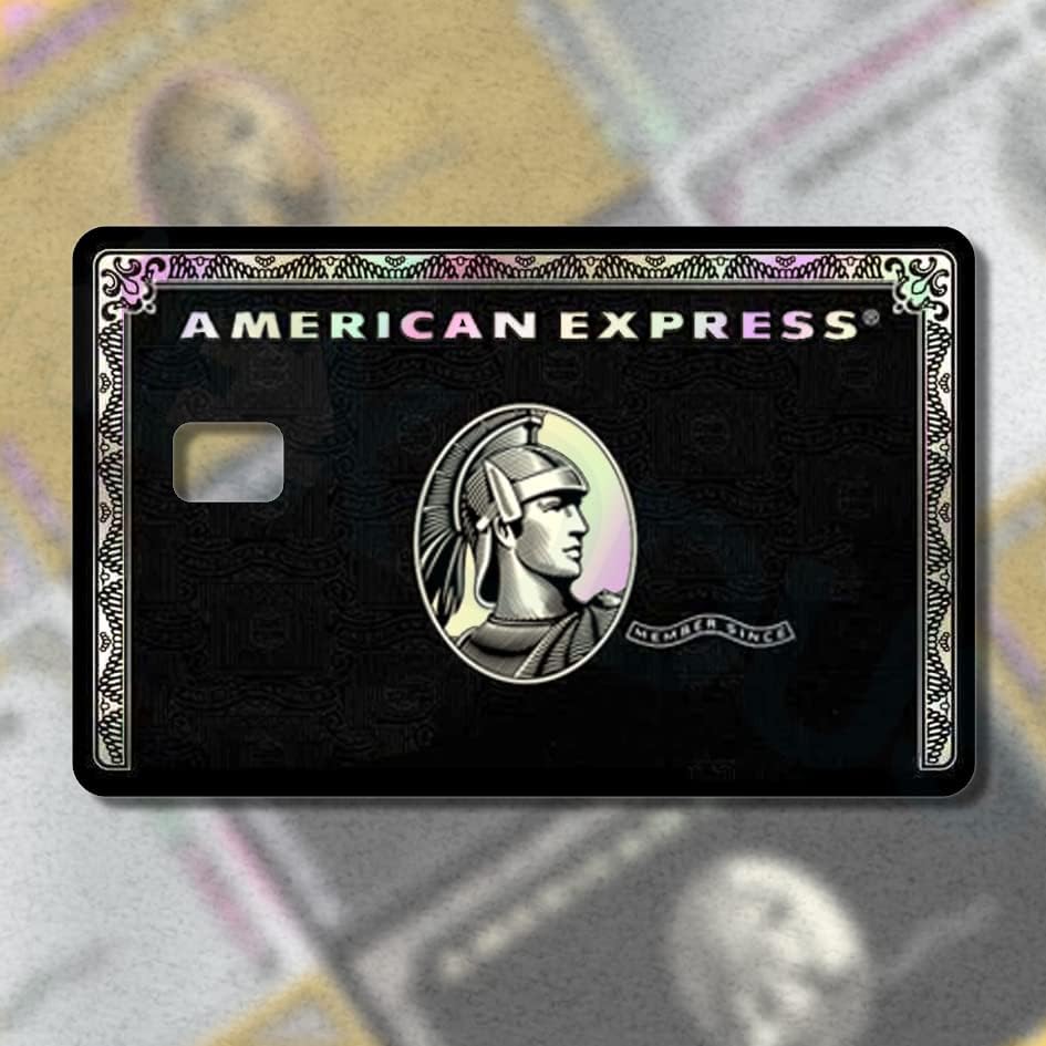 Холографска налепница Амекс налепница/дебитна кожа црна картичка покритие платина