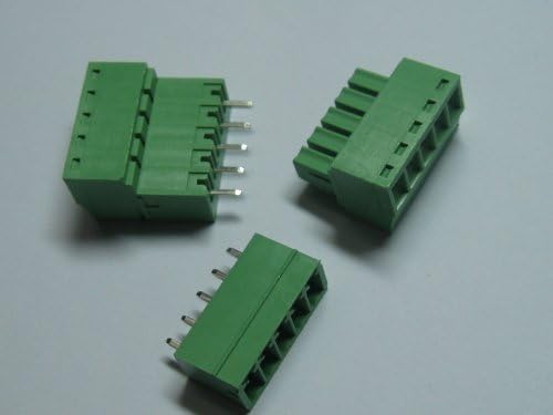 200 парчиња теренот 3,5 mm 5way/pin Termin Terminal Block Connector w/директно пин зелена боја приклучок за вметнување на небото