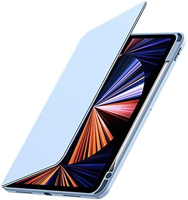 Случај за ротација на Leijue за iPad Air 5/4 10.9 /iPad Pro 11 2021/2020/2018, 360 ротација чист хибриден заден капак со држач за моливи,