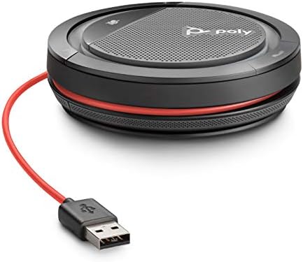 Поли - Калисто 3200 жичен звучник - личен преносен звучник за конференциски повици - USB -A Компатибилен - Поврзете се со вашиот