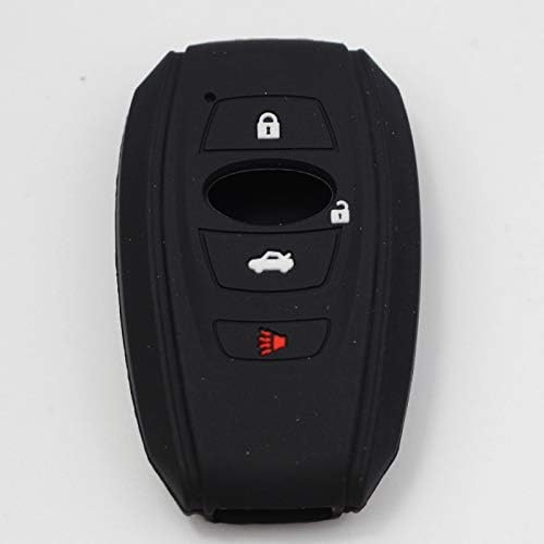 Btopars 2pcs Силиконски Гумени 4 Копчиња Паметен Клуч Фоб Заштитник На Капакот На Кожата Без Клуч Компатибилен Со Subaru BRZ Forester