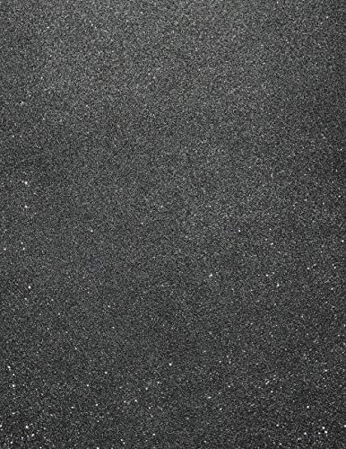 Mirrisparkle Black Glitter Cardstock Paper 8,5 x 11 инчи - 16 PT/280GSM - 10 листови од магацин Кардсток