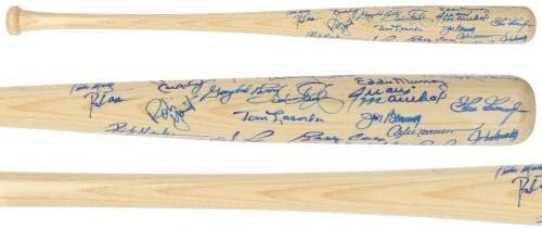 MLB Hall of Famers Автограмирана лилјак со повеќе потписи - JSA SM29109 - Автограмирани лилјаци во MLB