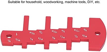 Алатка за мерач на длабочина на рутерот, 1/8‑1 во образец за мерила на империјална висина, за домаќинство, обработка на дрво, машински