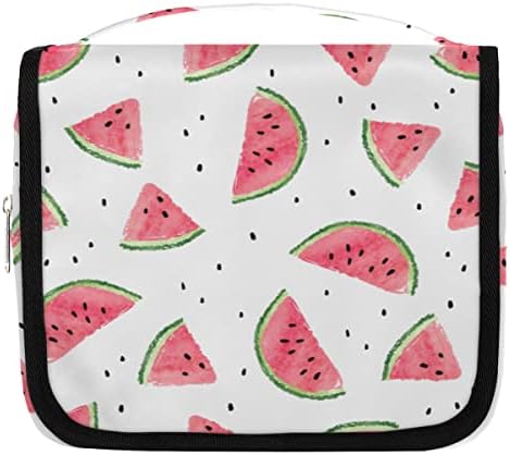 DJYQBFA тоалет Торба Акварел Watermelon Multifunction Hanging Cosmetic Bag Portable Travel Makeup Pouch Waterproof Travel Toiletry Bag Organizer with handle for Мажи