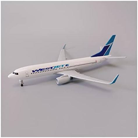Модели на авиони 20см легура метал вклопување за Westjet Boeing 737 B737 Die-Cast Airplane Model Подарок Подарок Сет пластичен модел комплет
