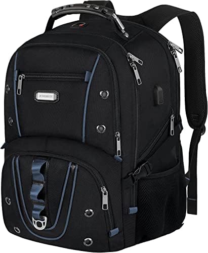 Ранец на лаптоп JCDobest Travel, 17,3 инчи XL Тешки компјутерски ранец со џебови од РФИД, ТСА пријателски расположен екстра