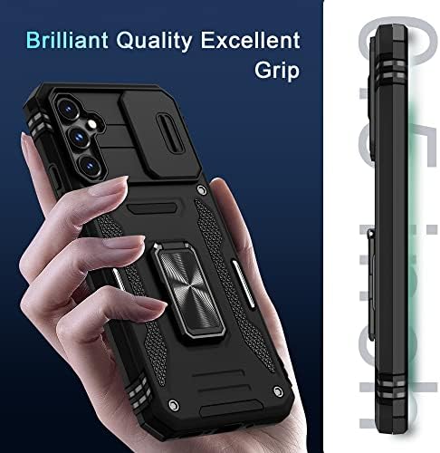 За Куќиштето Samsung Galaxy A54 5G Со Капак На Слајд Камерата+Заштитник На Екранот, [Целосна Заштита На Камерата] [Магнетна Ротирана