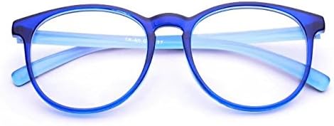 Jcerki сина рамка бифокални очила за читање 2,00 јаки мажи жени модни очила за очила