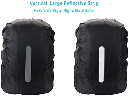 Орга-водоотпорна обвивка за дожд за ранец од 18-70L w/засилен слој на дождови и рефлексивна лента и торба за складирање, вградени