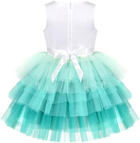 Сончеви Модни Девојки Се Облекуваат Роденден Принцеза Возбуда Фустан Торта Балон Печатење