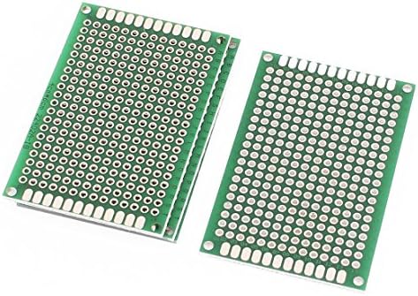 AEXIT 4PCS со двојни прототипи за прототипи за прототип за лемење Универзална PCB-табла за прототипирање на табли 4x6cm