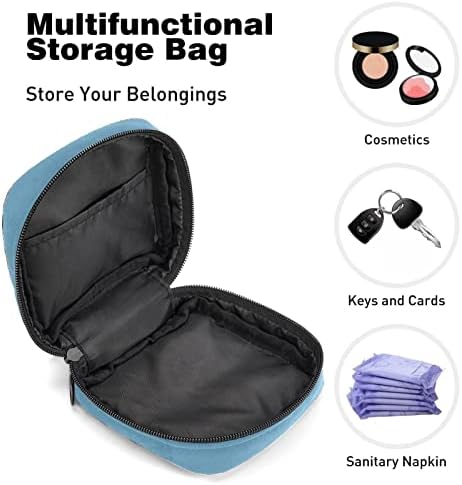 Санитарна торба за складирање на салфетки, преносни мендрични торбички за мендрирање, торбичка за складирање на тампони за жени девојки, диносаурус