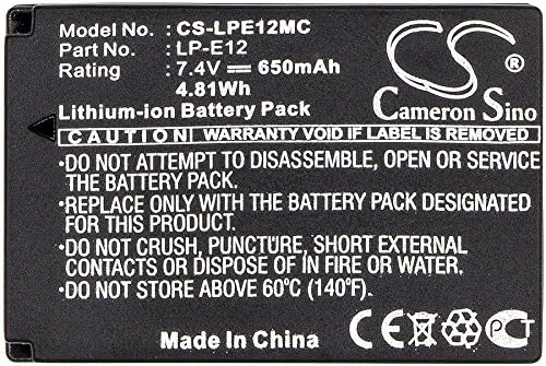Заменска батерија за EOS 100D, EOS M, EOS M2, EOS-M, Rebel SL1 Digital EOS-M50 EOS-M2 EOS Kiss X7 PowerShot SX70 HS EOS-M10