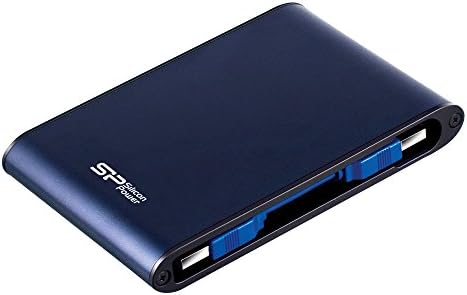 Силиконска Моќност 2tb Солиден Пренослив Надворешен Хард Диск Оклоп А80, Водоотпорен USB 3.0 ЗА КОМПЈУТЕР, Mac, Xbox И PS4, Blue