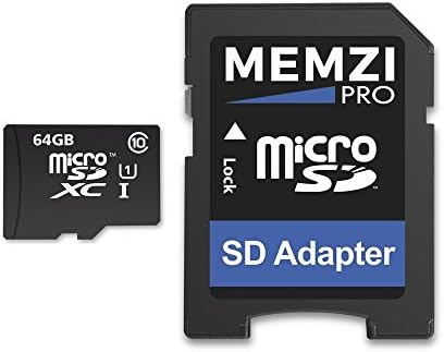 MEMZI PRO 64gb Класа 10 90MB/s Микро SDXC Мемориска Картичка Со Sd Адаптер За Полароид Коцка+ Акциони Камери За Начин На Живот