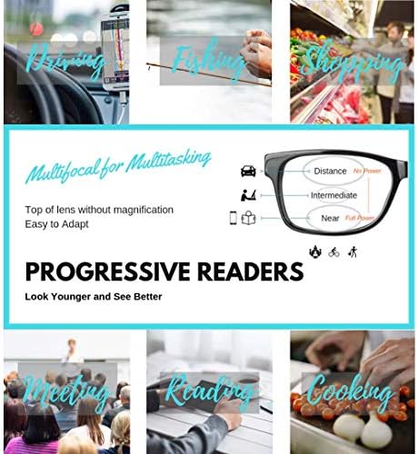 Пројес Близнаци, Прогресивни Мултифокални Очила За Читање, Нула Зголемување На Горниот Објектив, Леќа Против Сина Светлина