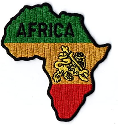 Прво, што било африканско знаме, мало железо на извезено за капаци за кошула со кошула, ранец на фармерки со капакот на капакот на капакот околу 3,00x3,20 инчи A127