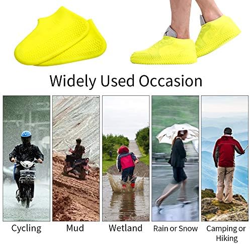 Hyjjjqian водоотпорен силиконски чевли за дожд, еднократно да се користи гума од гума за чевли за чевли за чевли за чевли за велосипедизам