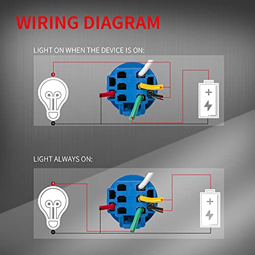 Daiertek 22mm Latching Push Switch 12V водоотпорен сино LED метал копче за метално копче за метално копче за копче за метал, 12 волти DC на исклучен