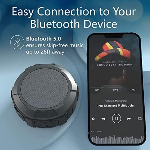 Bluetooth звучници, преносен безжичен звучник на отворено со HD Soun, IPX7 водоотпорен звучник за туширање, TWS, засилен бас,