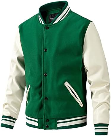Dudubaby плус големина руно јакна за машка бејзбол палто јакна за мажи есен и зима нова обична боја вметната волна палто