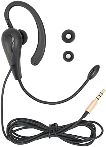Слушалки за центри за повици на EBTOOLS, слушалки за услуги на ушите на ушите 3,5 mm со микрофон единечни уши телефонски слушалки за лаптоп