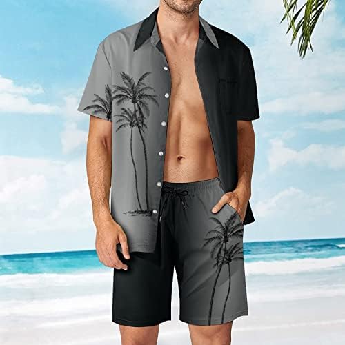 2023 Нови машки летни модни модни рекреација на Хаваи приморска празничка плажа дигитална 3Д печатење со краток ракав за кратки ракави за реален