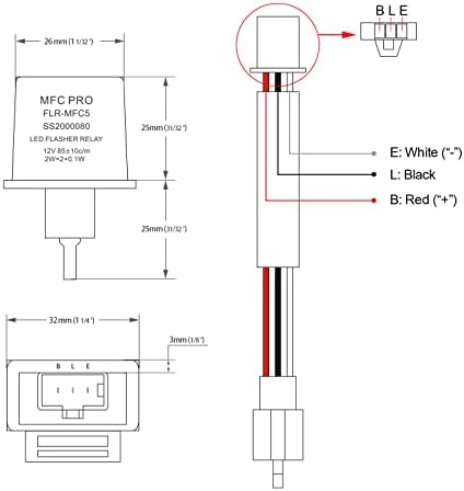 MFC PRO 12V Електронски електронски LED реле за реле за LED за LED-светло што ги поправа проблемите со хипер блиц FLR-MFC2