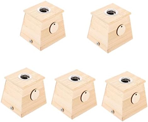 Исцелени 5 парчиња Кутија За Моксибусија Креативна Кутија За Моксибусија Преносна Кутија За Моксибусија Кутија За Моксибусија Дрво
