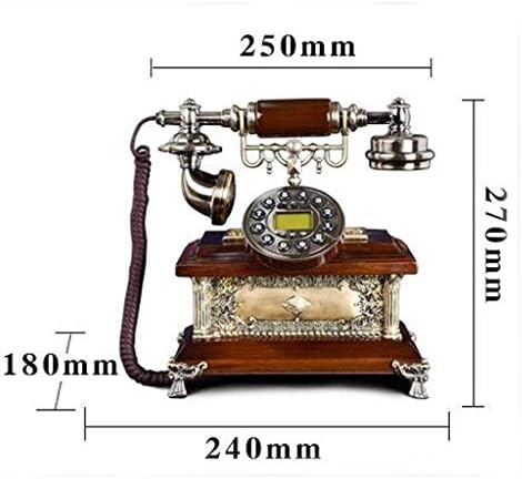 XJJZS Антички фиксен телефон со високи луксузни домови ретро жичен фиксни телефон за дома хотел