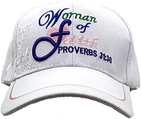 Бренд на црна патка извезена жена со вера - Изреки 31:30 - Прилагодлива капа/капа за бејзбол