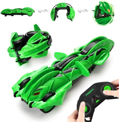 Ytkih Најкул играчки играчки за далечински управувач, може да се деформира, може да се тркалаат, RC Stunt Drift Cars, нов начин за играње, најдобрите