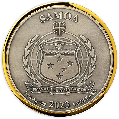 2023 Де Лорд На Прстените Пауеркоин Еден Прстен 3 Мл Сребрена Монета 5$ Самоа 2023 3 Мл Античка Завршница