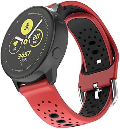 OverStep Galaxy Watch 3 41mm бендови Силиконски, Galaxy Watch Active 2 40mm бендови Sport for Men Women, 20мм замена за часовници