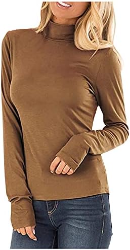 Водмиксиг женски пуловер кукавички вратот за истегнување на вратот за работа, нејасно лето меко удобно опуштено вклопување кошули резервоар за резервоарот блуза
