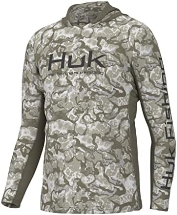 Huk Men's Icon x Moder Hoodie, риболов кошула со заштита од сонце