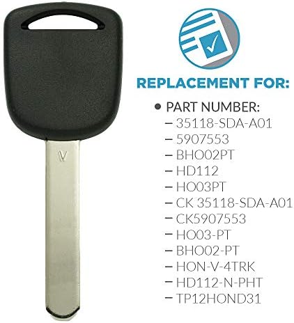 Замена на без клучеви за нов Uncut Transponder v Chip Car Car Key HO03