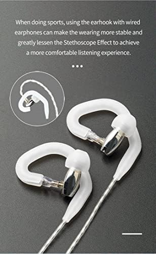 5 Пар KINBOOFI Kbear Спортски Силиконски Слушалки За Жичен Монитор За Слушалки Преку Уво, Олеснување На Долготрајната Употреба На Слушалките