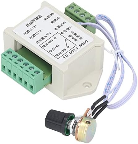 FTVOGUE PWM контролер за брзина на вентилаторот 4 Брзини на жицата гувернер за индустриско ладење [FC-D024-S000], вентилатор